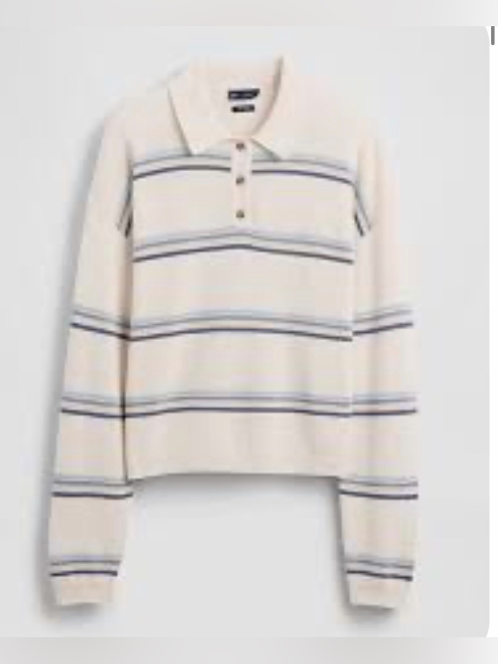 Gap 100% cotton relaxed polo sweater. Size XXS